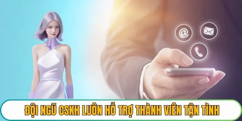 Đội ngũ CSKH luôn hỗ trợ thành viên tận tình